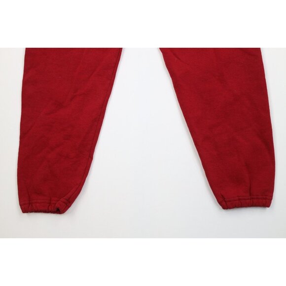 Vtg 90s Russell Athletic Mens Small Distressed Blank Sweatpants Joggers Red USA - Picture 4 of 10
